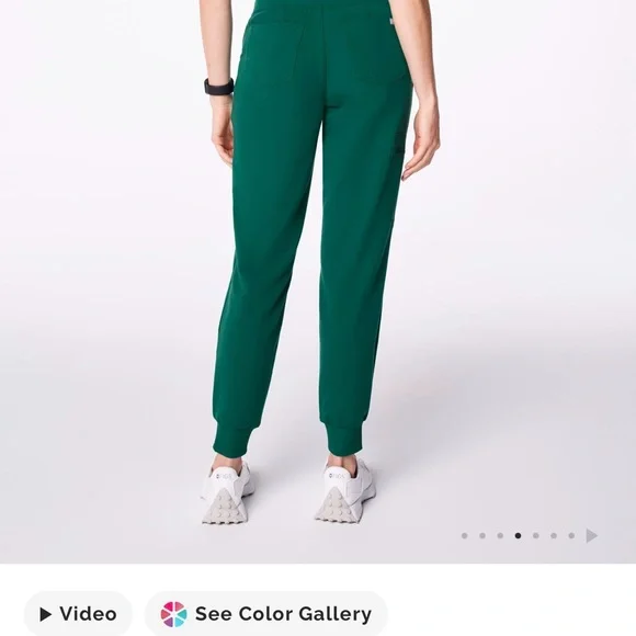 Figs Hunter Green Zamora Scrub Pants Great Condition SP - Picture 6 of 16